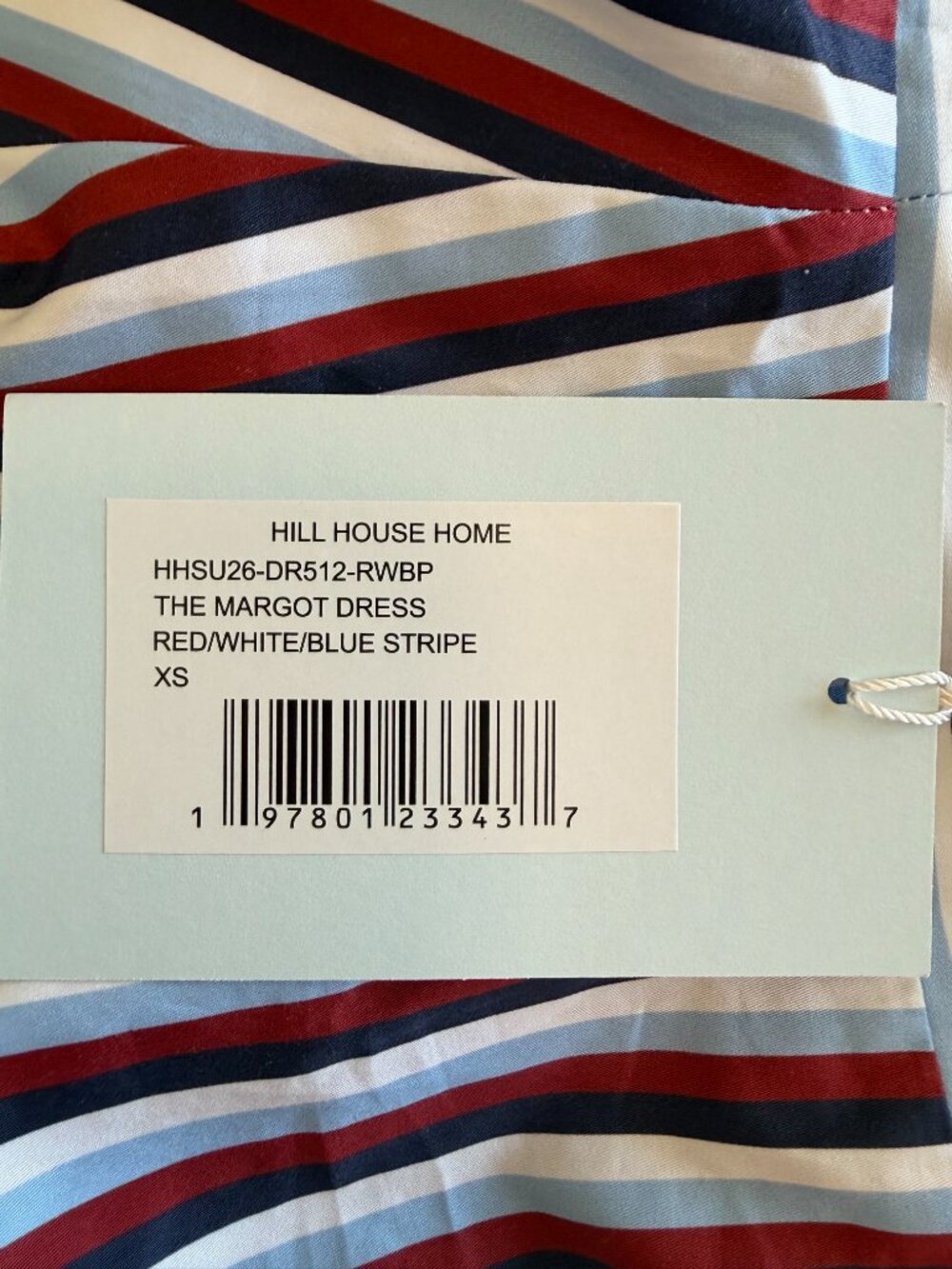 Hill House The Margot Dress in Red/White/Blue Stripe size XS - Picture 5 of 5